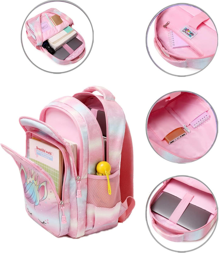 Jumpopack Schulrucksack Kinder Einhorn Schulranzen Kinderrucksack Regenbogen Kinder Schultasche Schu