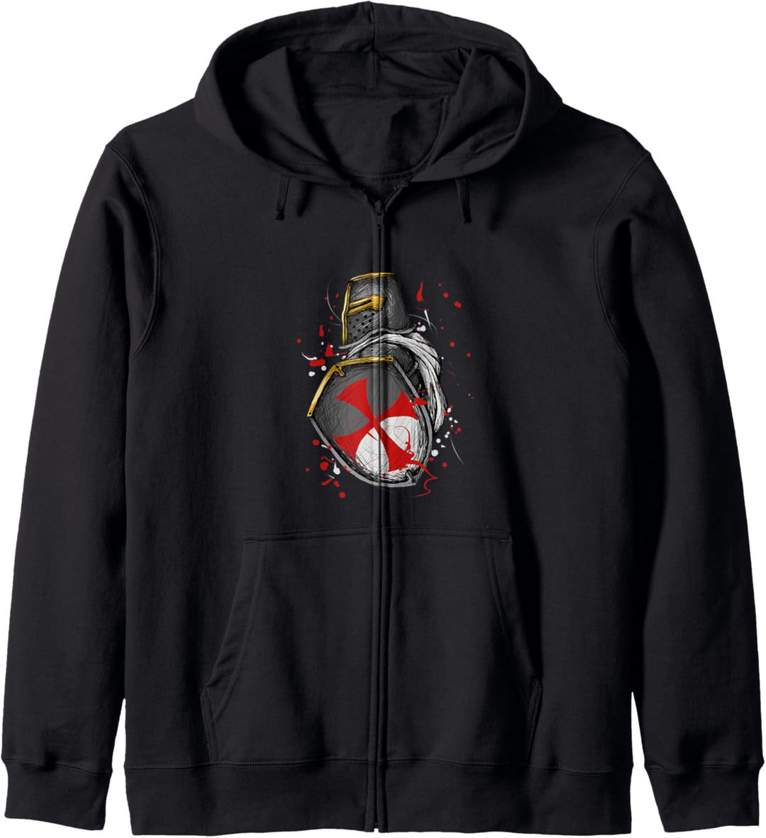 Crusader Ritter Templar Geschenk Templer Ritter Kapuzenjacke