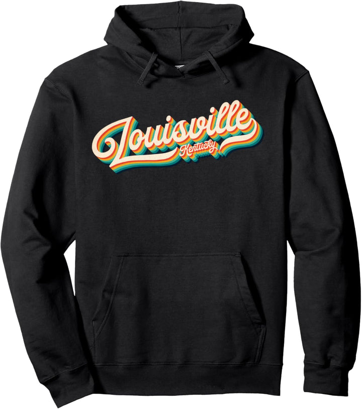70s Vintage Retro Louisville Kentucky Throwback Gift Pullover Hoodie
