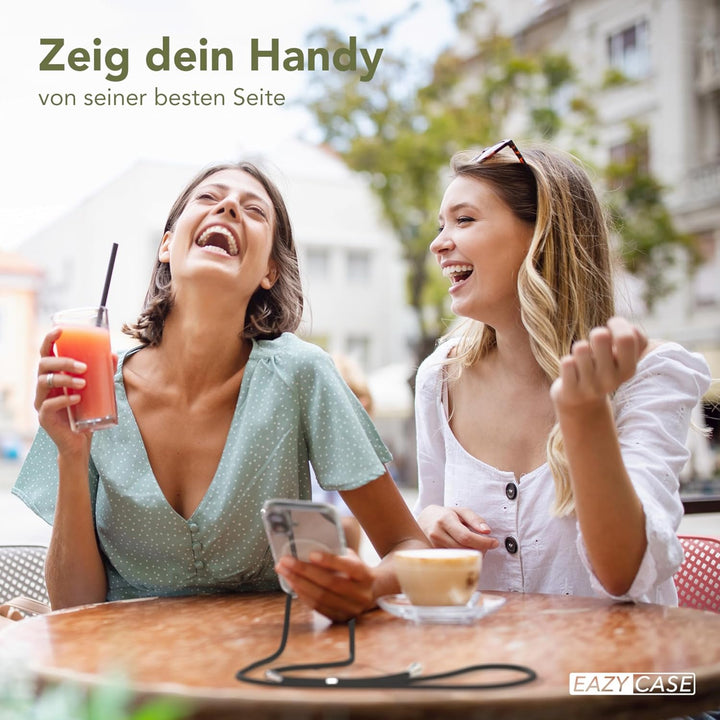 EAZY CASE - Handykette kompatibel mit iPhone 16 Kette zum Umhängen Stossfest Handyhülle für Apple iP