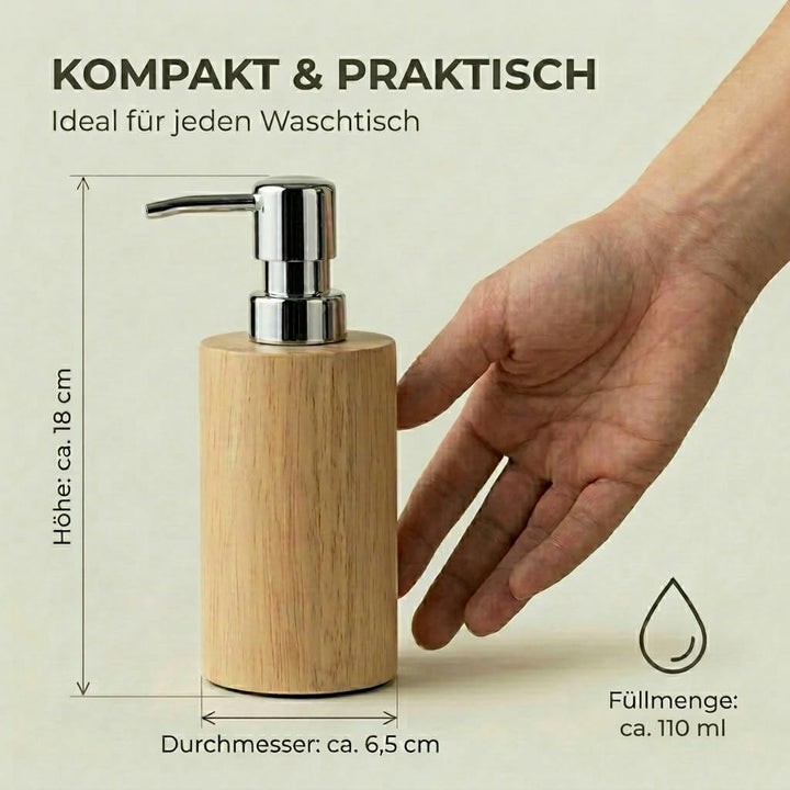 Schöner Holz SEIFENSPENDER Bad Badezimmer Seife09