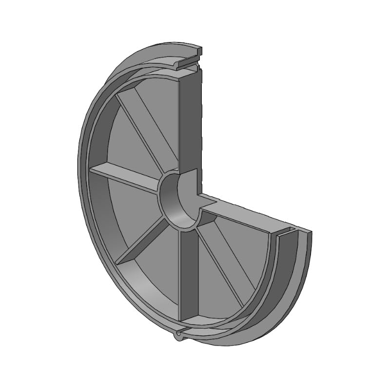 Kanaldeckel für Glattrohr Ø DN400 Schachtabdeckung Schachtdeckel Kontrollschacht Schwarz für Glattro