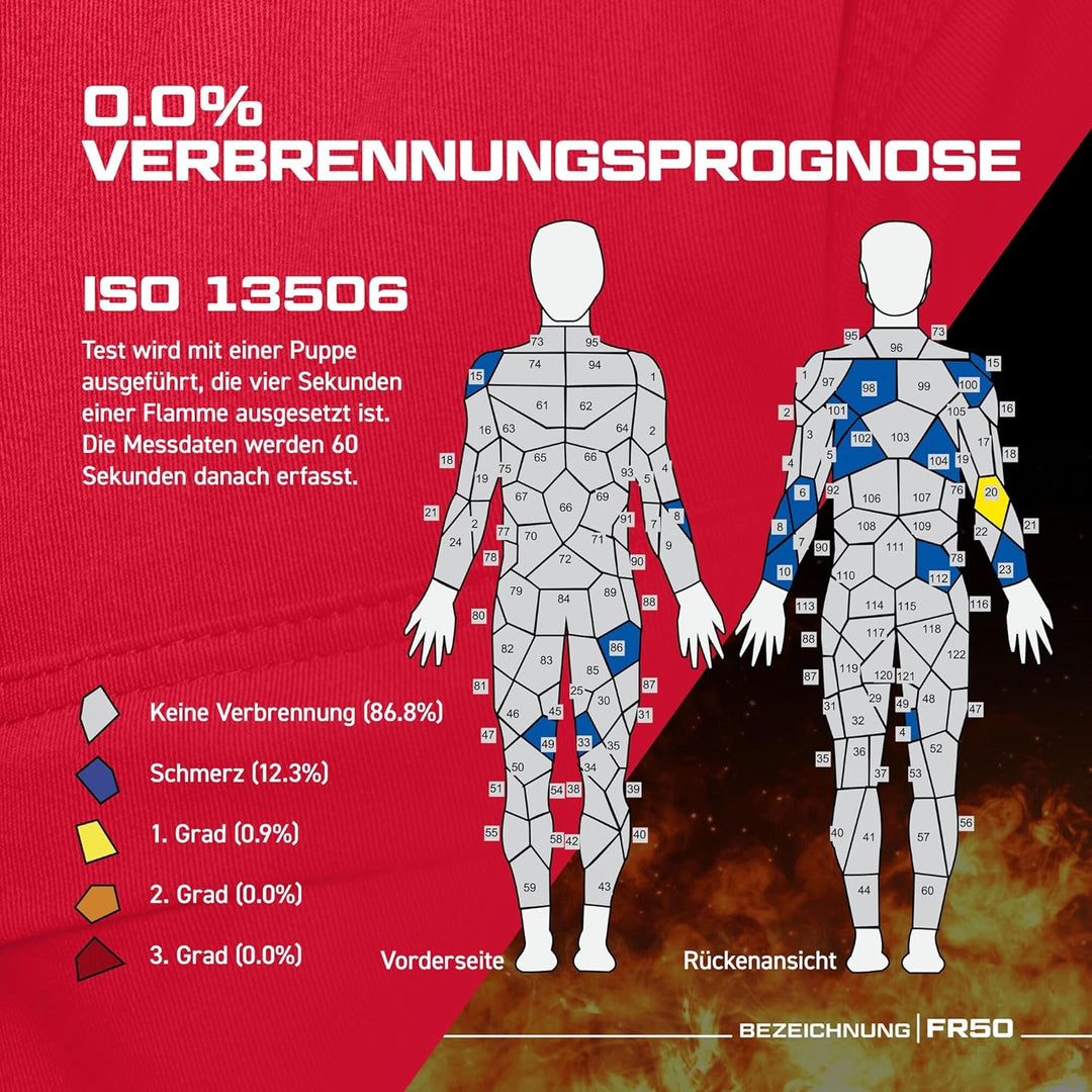 Portwest FR50 Herren Reflektierende Flammenbeständige FR-Antistatische Overallbogen-Beweis-Overalls