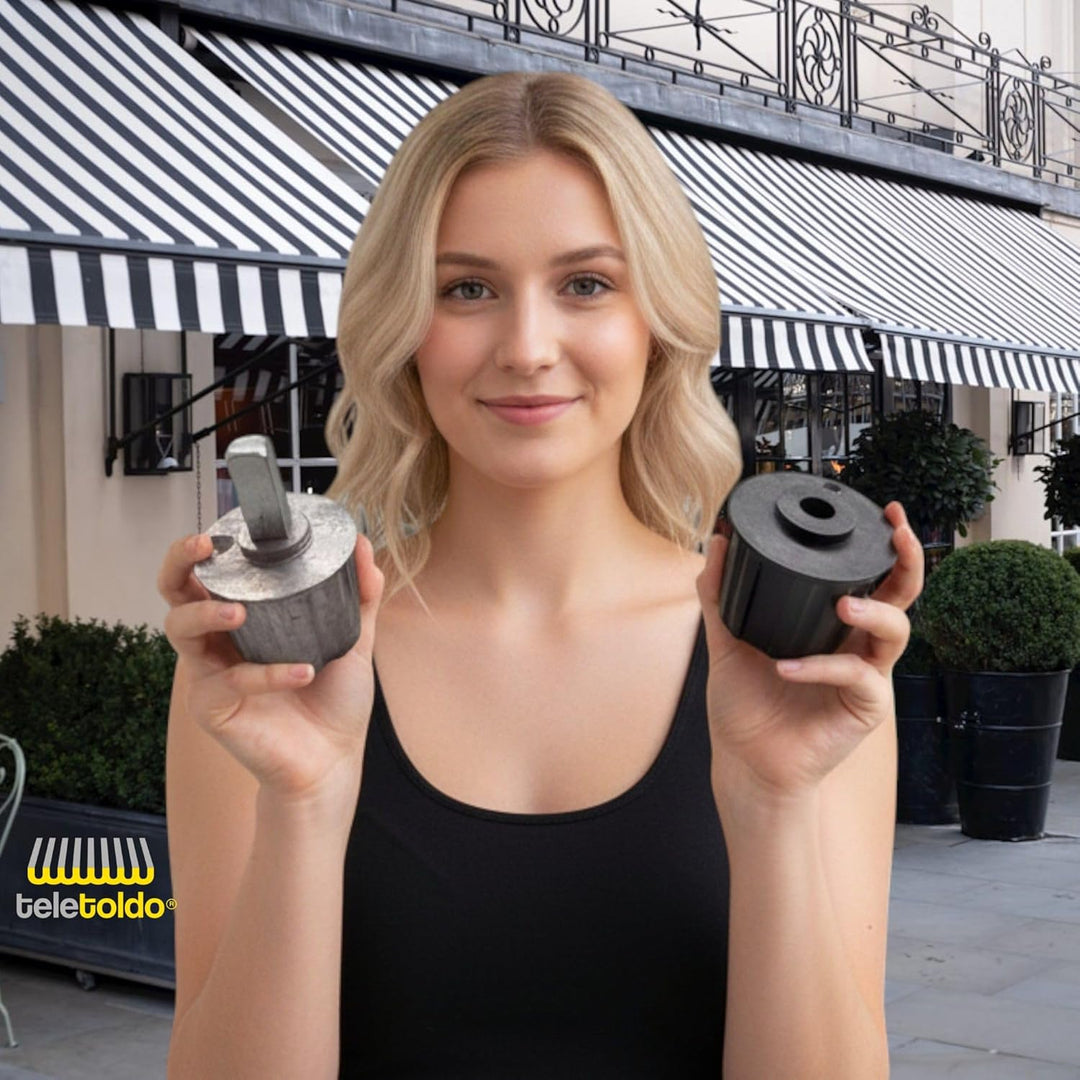 Set Hülsen für Sonnensegel, Durchmesser 60 m. 60.0 Millimeter, 60.0 Millimeter