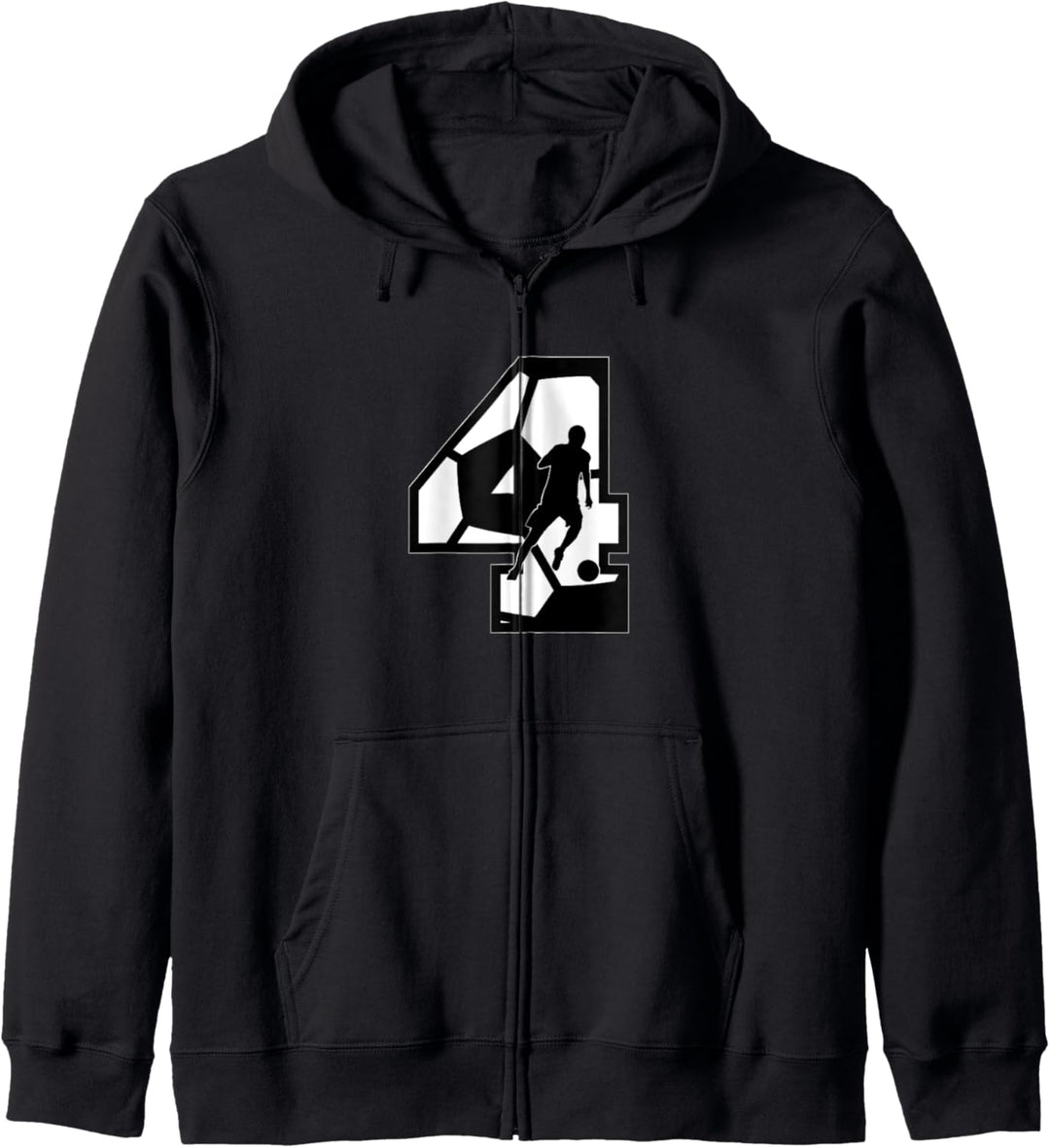 Fussballnummer 4.Number Kapuzenjacke