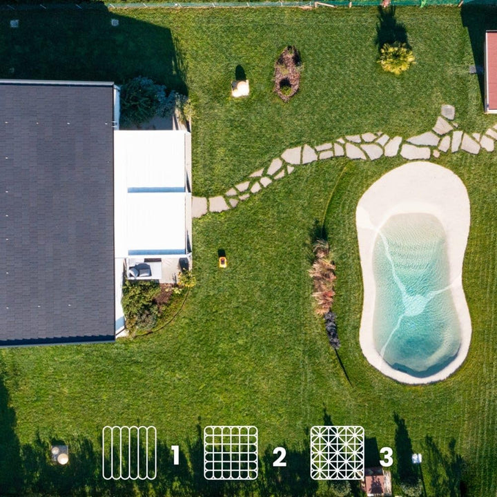 STIGA A1500 Autonomer Rasenmäher Roboter. Mähroboter ohne Begrenzungskabel (max. 2500m²). App-Steuer