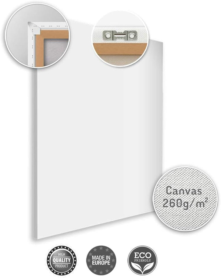 Feeby Leinwand Bilder - Natur - Wald - 30x90 cm- Deko Wohnzimmer - Wandbilder Schlafzimmer - Deko Ae