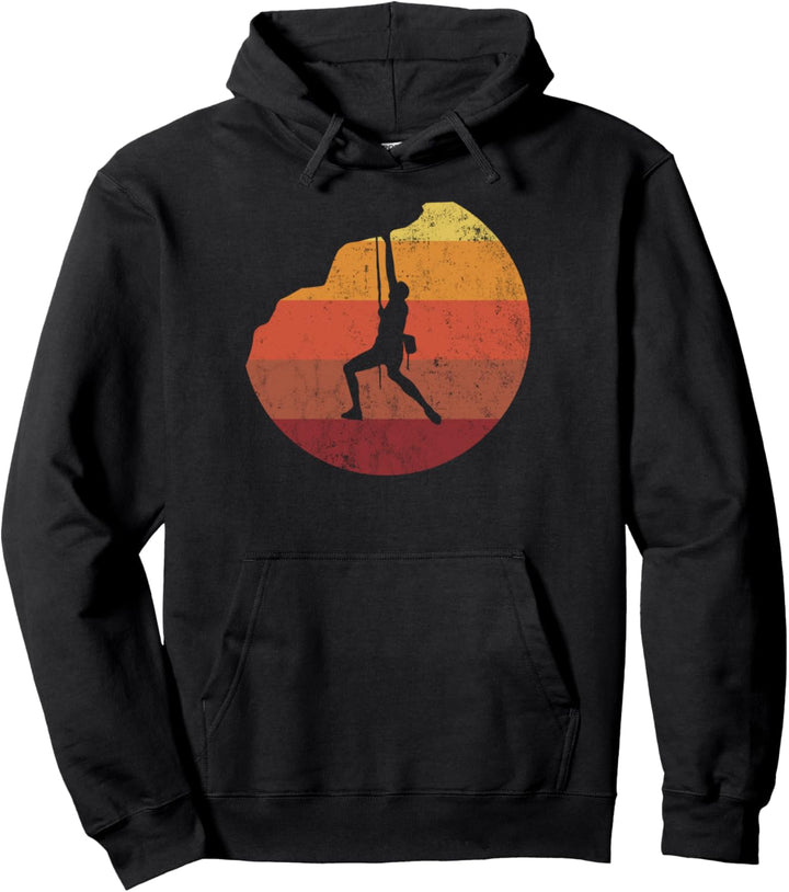 Klettern Bergsteiger Vintage Pullover Hoodie