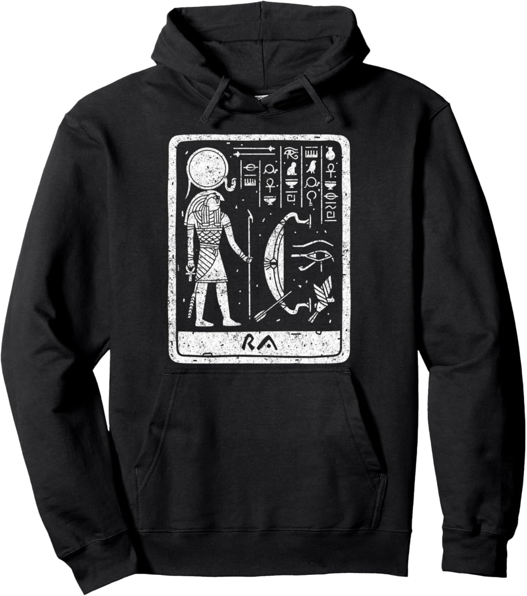 Ra Ägypten Antike Gott Tarot Occult Sacred Geometry Goth Pullover Hoodie