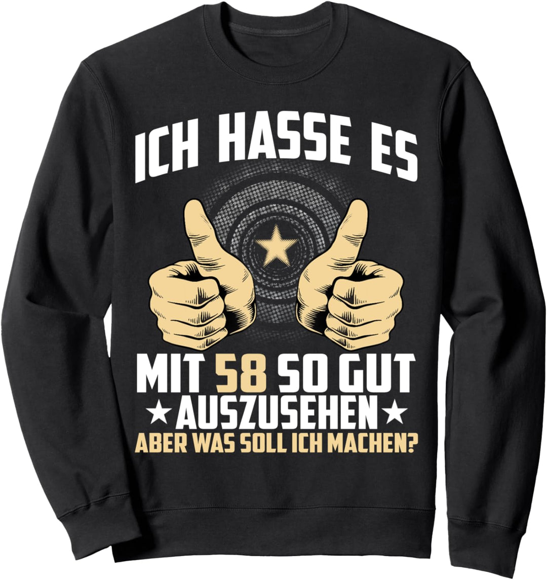 58 Jahre alter Mann Frauen Geboren 1963 58 Jahre alt Sweatshirt