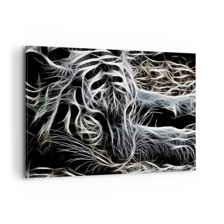 Bilder auf Leinwand 100x70cm Leinwandbild mit Rahmen Abstraktion modern Gross Wanddeko Bild Schlafzi