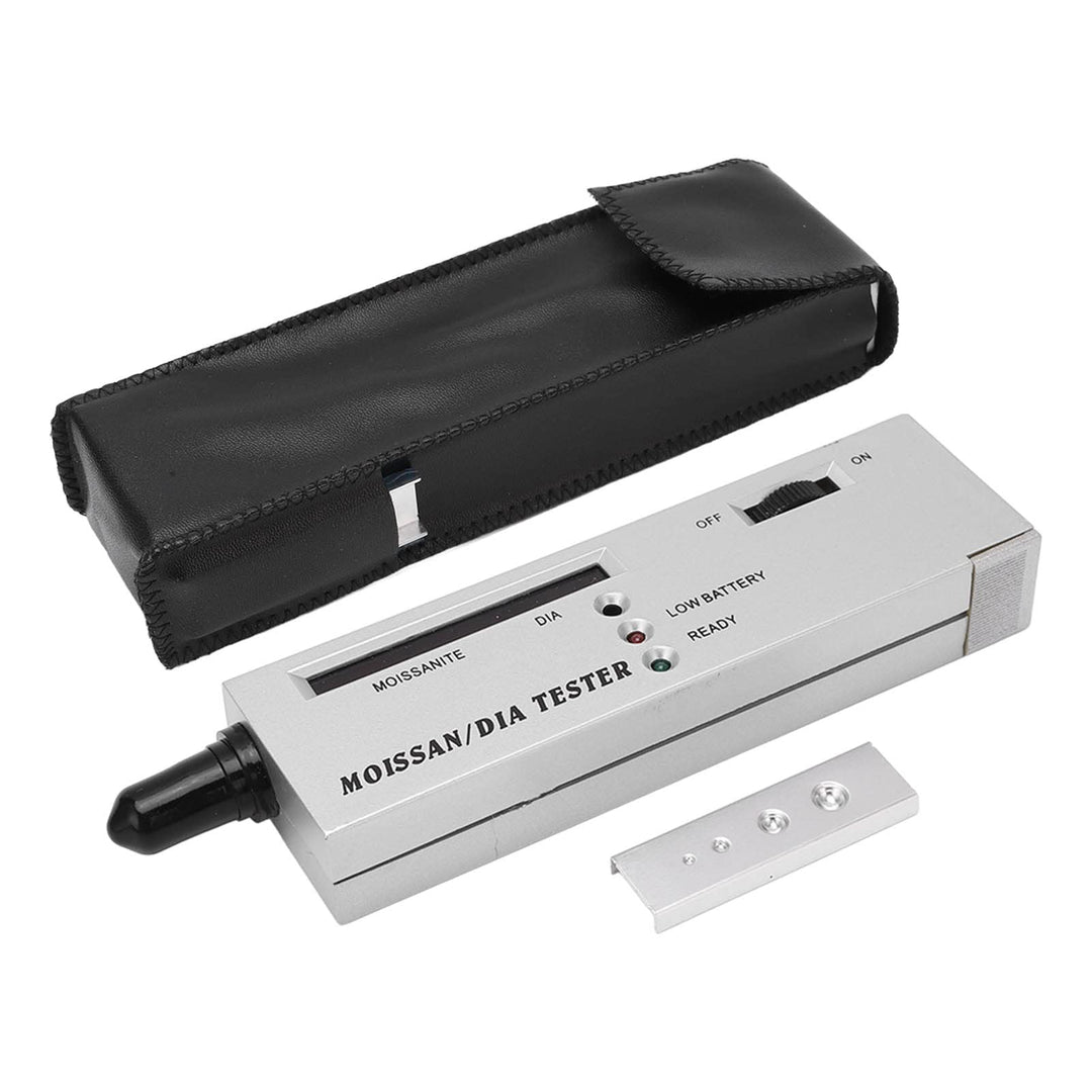 Professioneller Moissanit Tester Stift mit LCD und LED Anzeige, Hochpräziser Diamant Detektor, ABS M