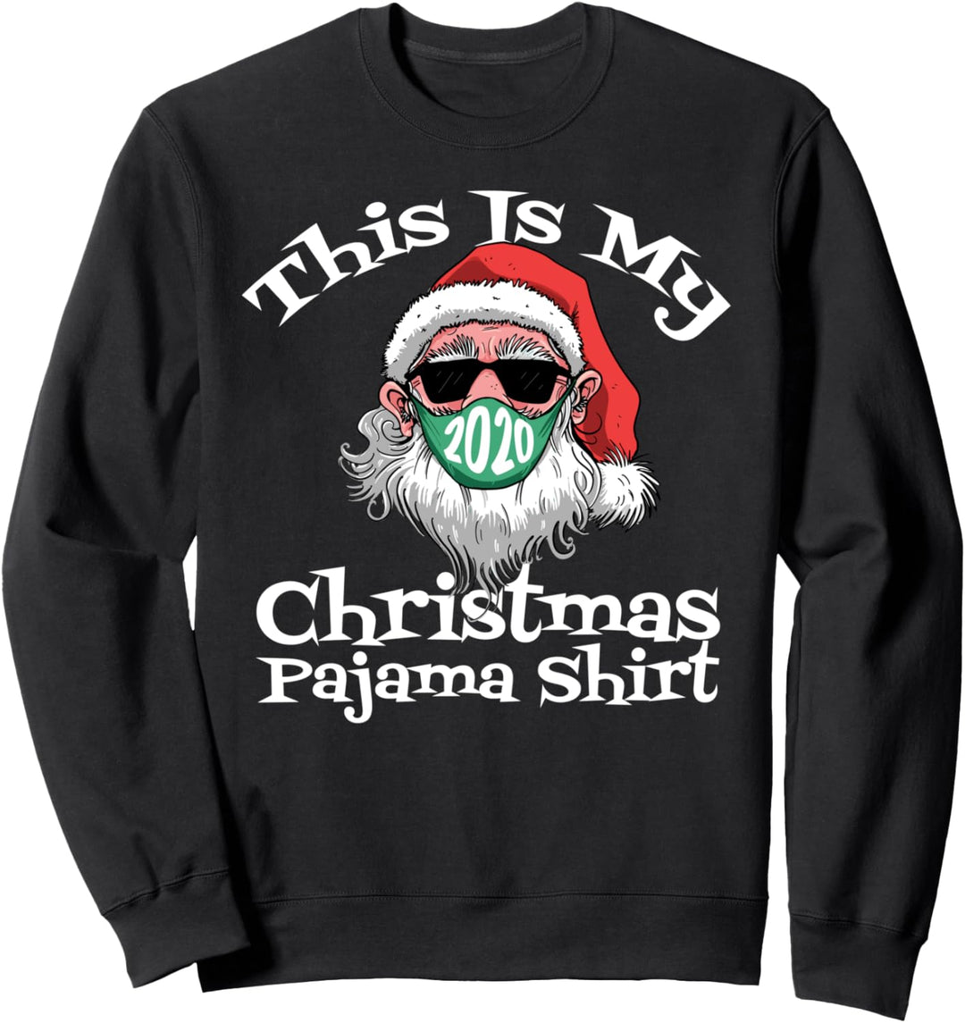 Weihnachtsmann mit Gesichtsmaske Weihnachten 2020 Sweatshirt