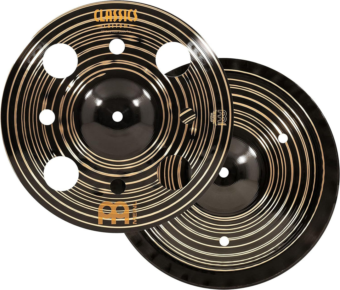 Meinl Cymbals Classics Custom Dark Trash Stack 12 Zoll (Video) Schlagzeug Becken (30,48cm) B12 Bronz