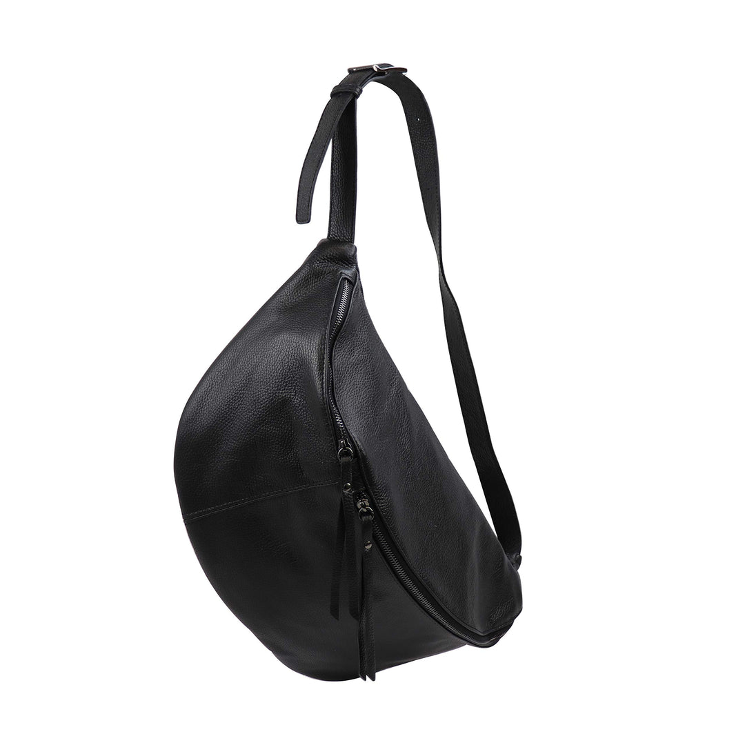 SH Leder echt Leder Damen Unisex Brusttasche für Festival Reise Gross Hüfttasche Crossbody Bag Fraue