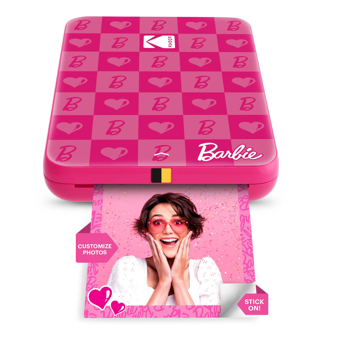Kodak Barbie x Step Slim Wireless Sofort tragbarer Fotodrucker – Vollfarbige Drucke in Zink 2x3” Auf