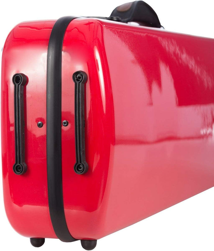 Geigenkoffer Glasfaser Oblong 4/4 red - navy blue M-Case