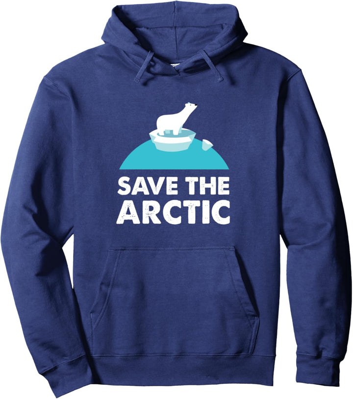 Arctic Animal Polar Bears Save the Arctic Pullover Hoodie