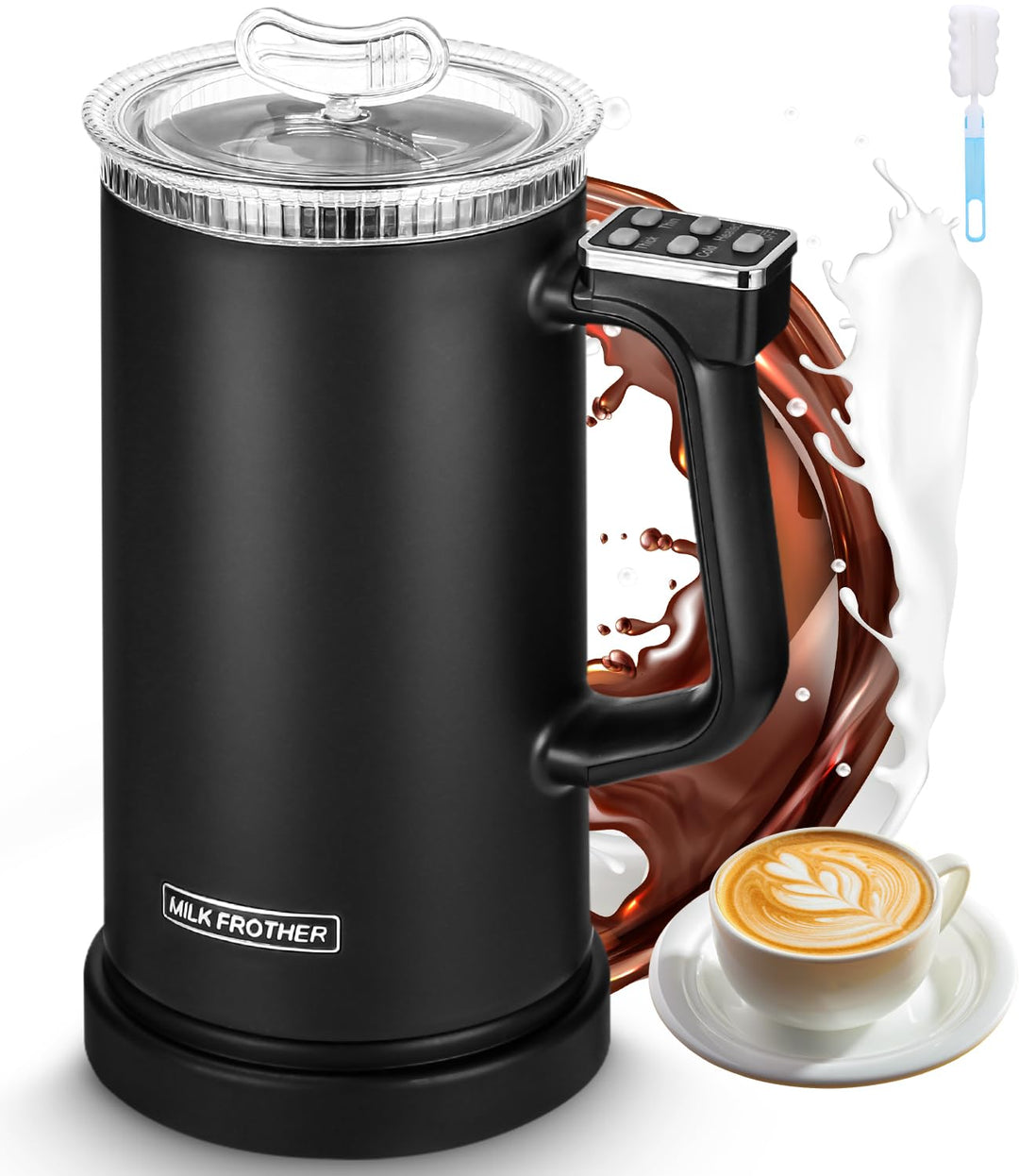 Elektrische Milchaufschäumer 4-in-1 Automatische Induction Milch Frother 500 ML Kapazität für Latte