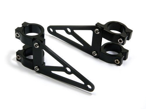 Alchemy Parts Hochwertig Paar Schwarz 44/45mm Durchmesser CNC Bearbeitet Scheinwerfer-Halter/Gabel K