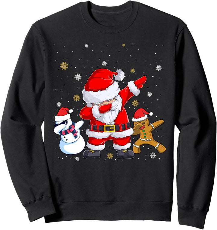 Dabbing Weihnachtsmann Santa Weihnachten Christmas Xmas Sweatshirt