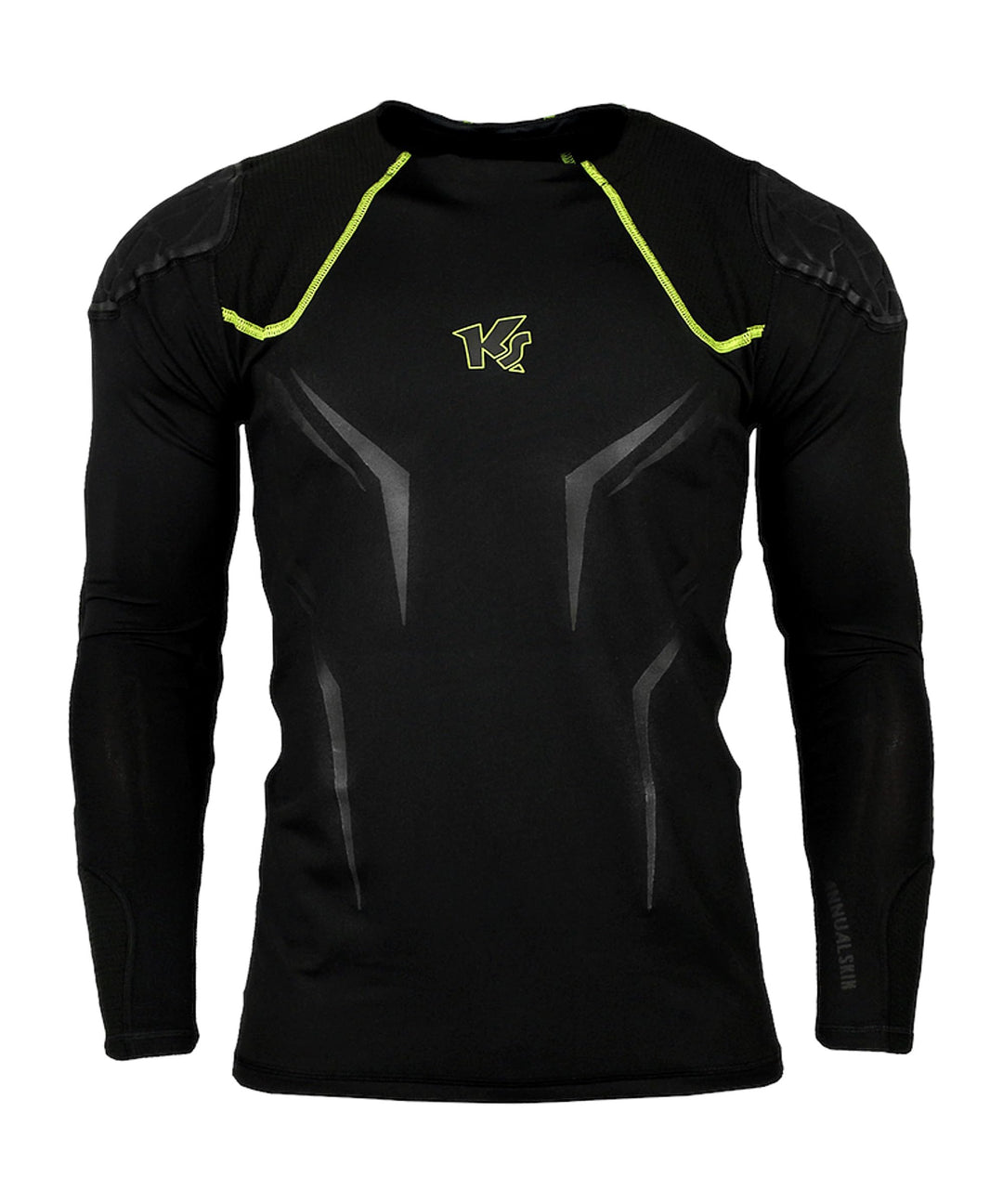 KEEPERsport PowerPadded Longsleeve Underwear Shirt Herren 140 Schwarz/Gelb, 140 Schwarz/Gelb