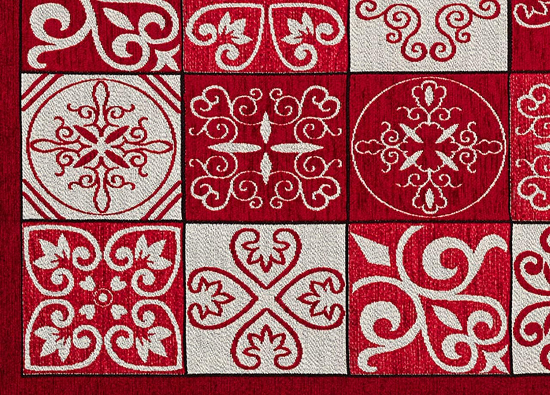 BIANCHERIAWEB Küchenläufer rutschfest, waschbar, Küchenläufer Masse 55 x 80 cm, Küchenläufer Made in
