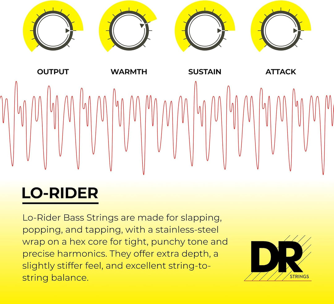 DR STRINGS MH5130 Bass-Saiten Edelstahl, Edelstahl
