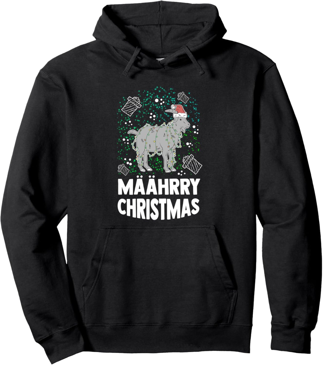 Mäährry Christmas Weihnachten Geschenk Goat XMAS Pullover Hoodie