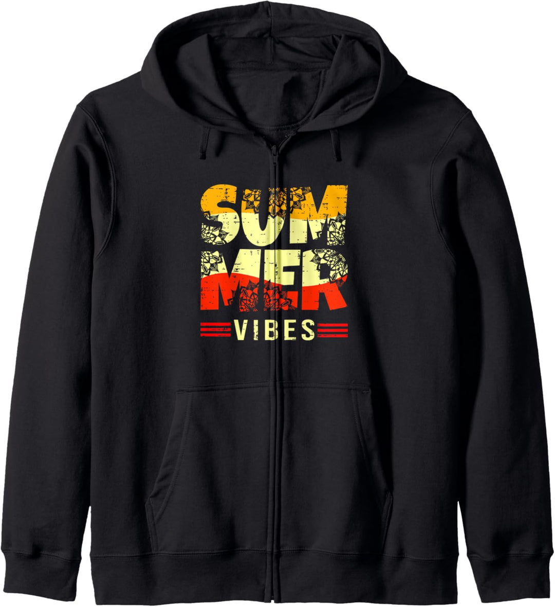 Sommer-Vibes Distressed Grunge Kapuzenjacke