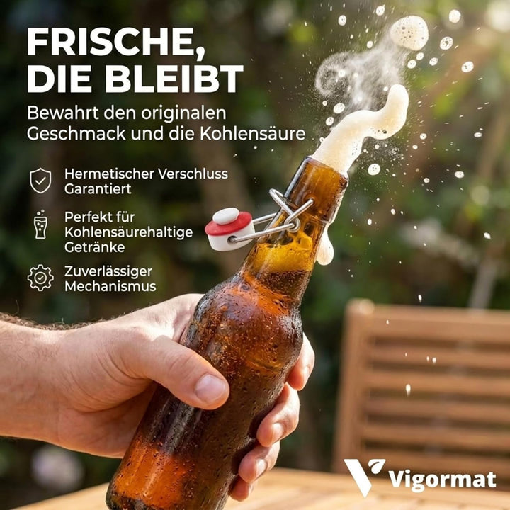 Flaschenverschluss Bierflaschen mit Bügelverschluss, Flaschen Bügelverschluss mit Gummidichtung, Luf