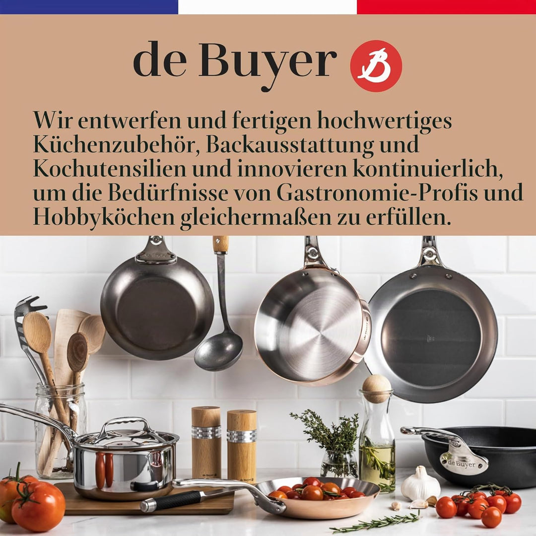 De Buyer Deckel, Edelstahl, Silber, 23.9 x 23.9 x 61 cm, 23.9 x 23.9 x 61 cm