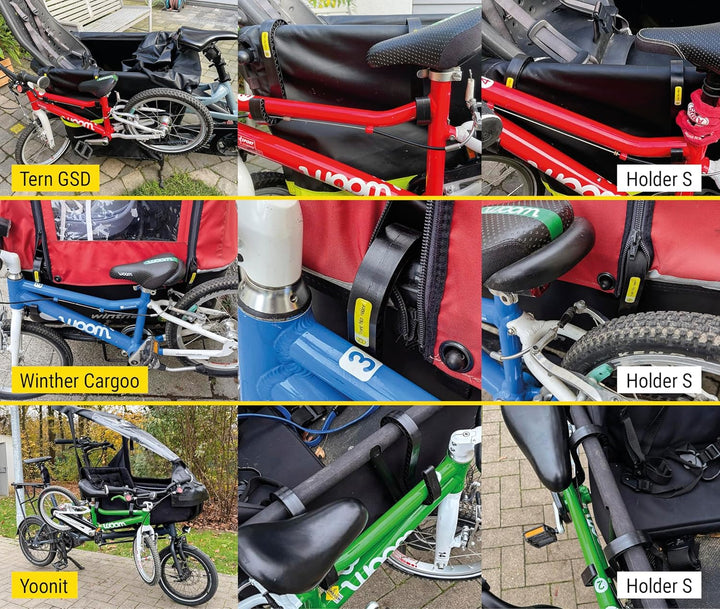 Bike Holder S 2.0 – 4x Halterung für Kinderfahrrad & Laufrad am Lastenrad | kompatibel mit Babboe, B