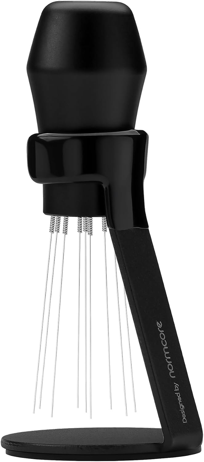 Normcore WDT Werkzeug mit Ständer V3 für das Durchmischen des gemahlenen Kaffees | Espresso KaffeeRü