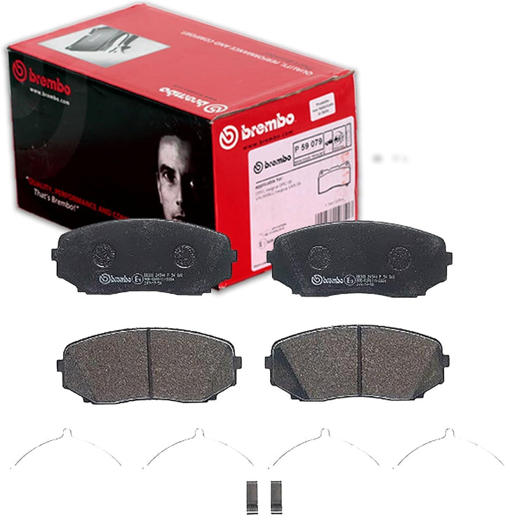 Bremsbeläge Vorne von Brembo mit Zubehör (P 54 060) Bremsbelagsatz Bremsanlage Scheibenbremsbelagsat
