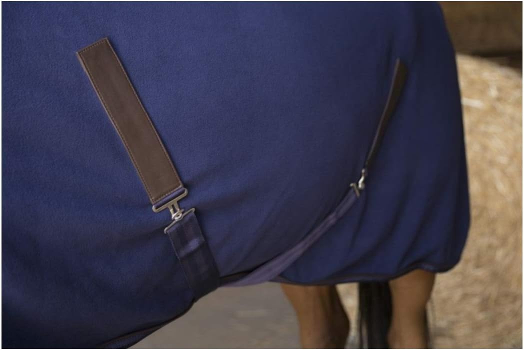 Stalldecke mit Polarfleece Teddy EquiTheme Marineblau 150cm, 150
