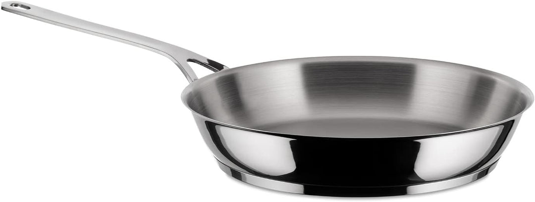 Alessi "POTS&amp;PANS" Pfanne aus Edelstahl,28 cm 28 cm Silber, 28 cm Silber
