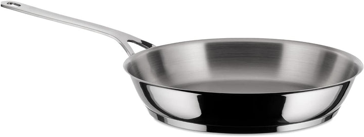 Alessi "POTS&amp;PANS" Pfanne aus Edelstahl,28 cm 28 cm Silber, 28 cm Silber