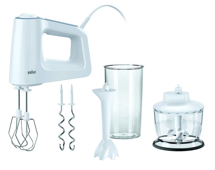 Braun MultiMix 3 HM 3135 Handmixer – Handrührgerät zum Backen & Kochen, inkl. Schneebesen, Knethaken