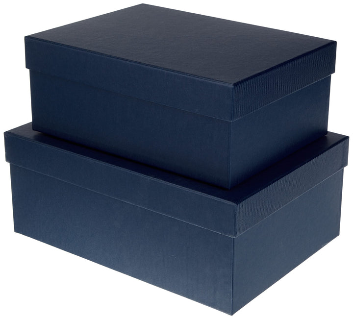 Rössler 13491453900 - S.O.H.O. Boxline 2er Kartonage, rechteckig, Navy, Navy