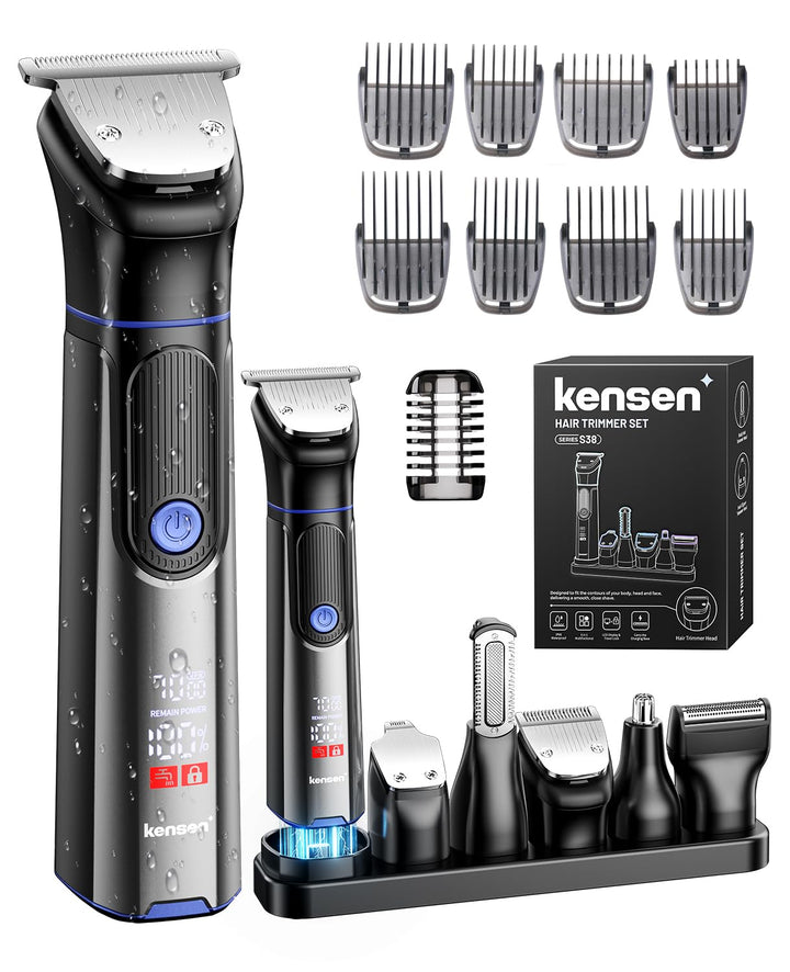 kensen Barttrimmer Herren,18 In 1 Bartschneider Set Wasserdicht Beard Trimmer Usb-C Bart Rasierer El