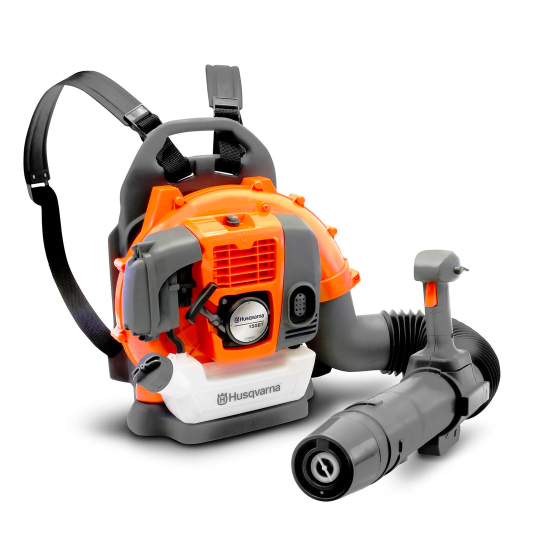 Husqvarna Spielzeug Seifenblasen-Blasgerät 345BT – Rucksack-Seifenblasenmaschine mit realistischem B