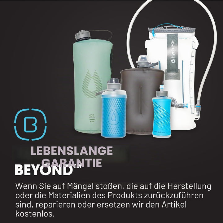 Hydrapak Seeker - Faltbarer Wasserspeicher (4L/140oz) - BPA- und PVC-freier Camping Trinkrucksack -