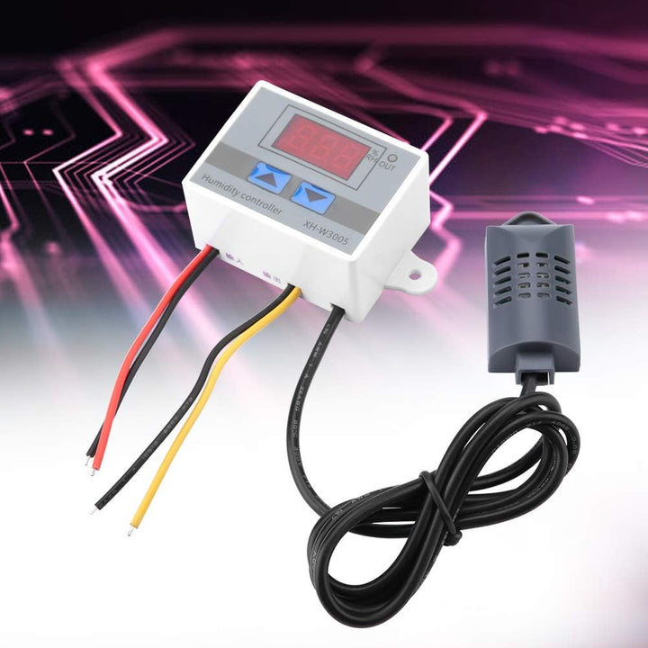 XH-W3005 Digitaler Feuchtigkeitsregler Hochgenauer Feuchtigkeitssensor Hygrometer 12V/24V/220V(12V),