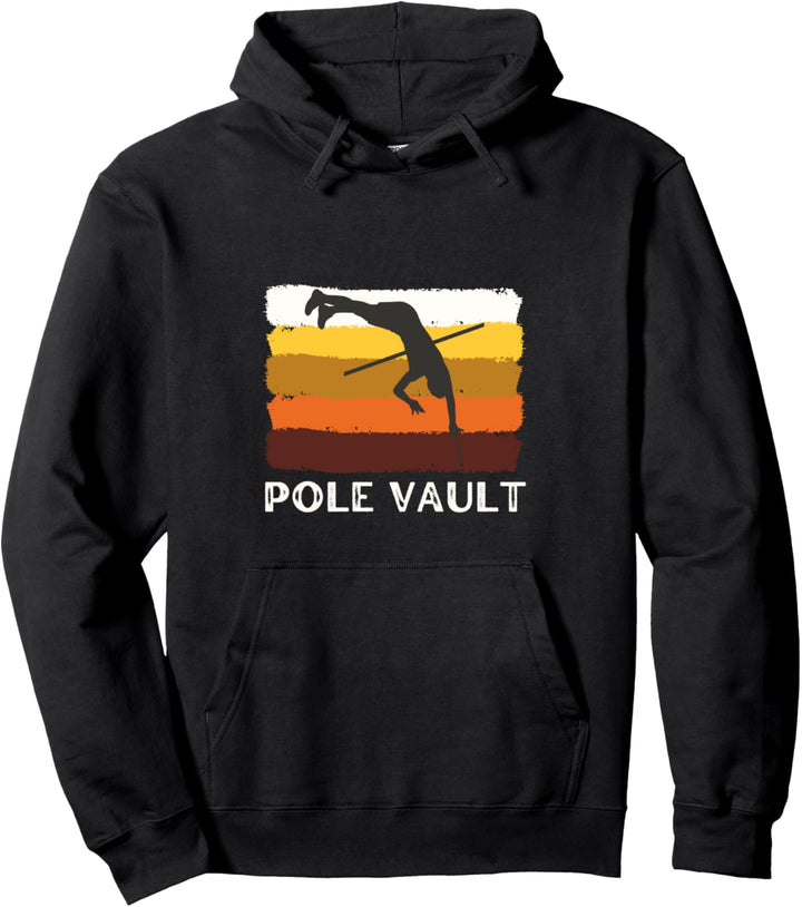 Pole Vault, Vintage-Look Pullover Hoodie