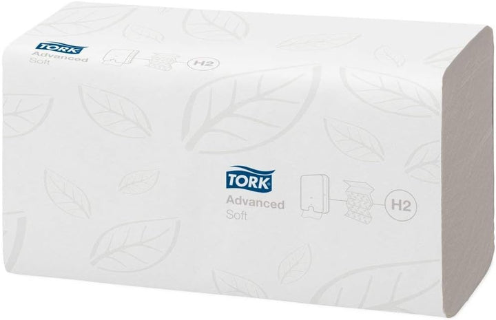 Tork 120288 Xpress Multifold Papierhandtücher H2 Advanced weiss - Falthandtücher 2-lagig & saugstark
