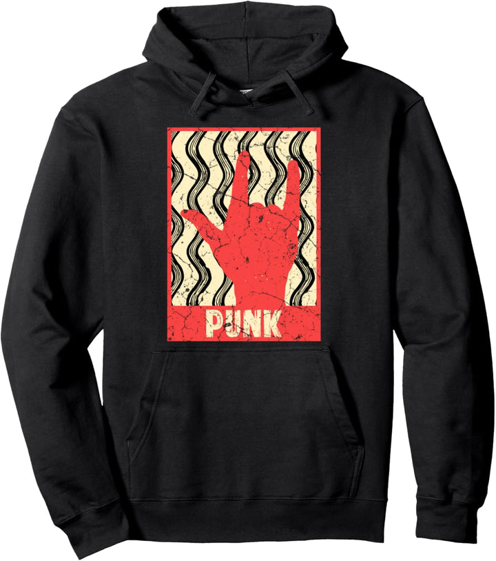 Punkrocker Musik Vintage Punkrock Punks Punk Pullover Hoodie