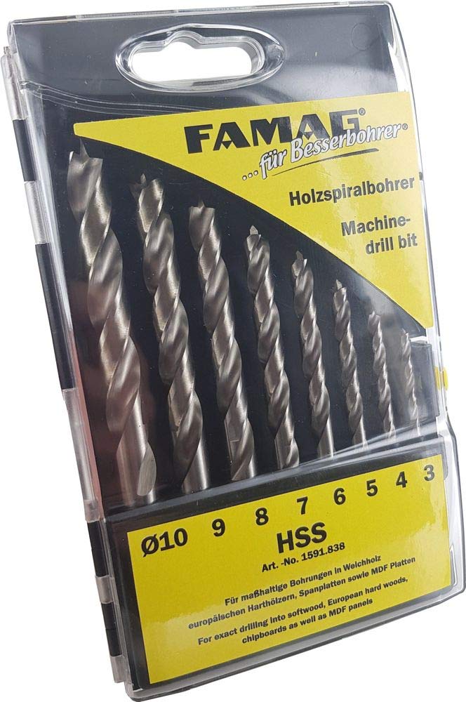 FAMAG 1002 Schalungsbohrer HSS 400x08mm - 1002.408 08x400mm, 08x400mm