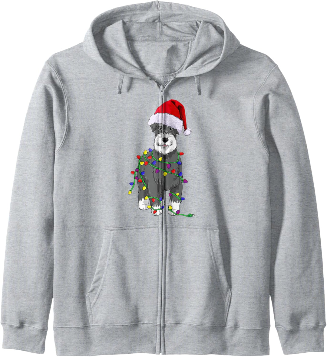 Schnauzer Weihnachten Hunde Hundehalter Kapuzenjacke