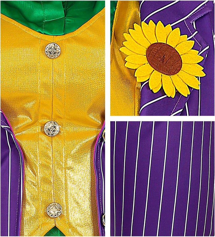 "EVIL CLOWN" (jacket with shirt and vest, pants, gloves) - (L), L